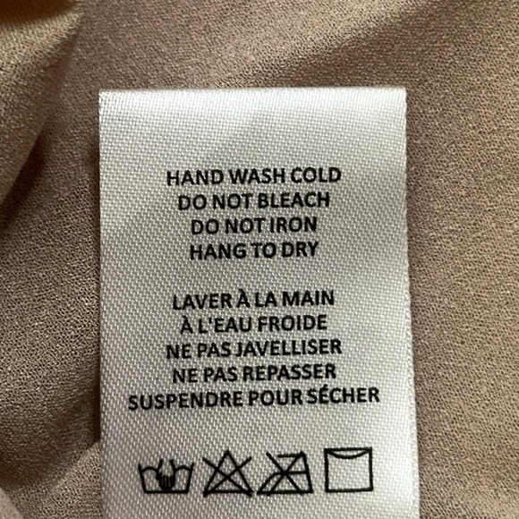 Anthropology elevenses beige shimmer pleated mini dress size 2 - Picture 9 of 10